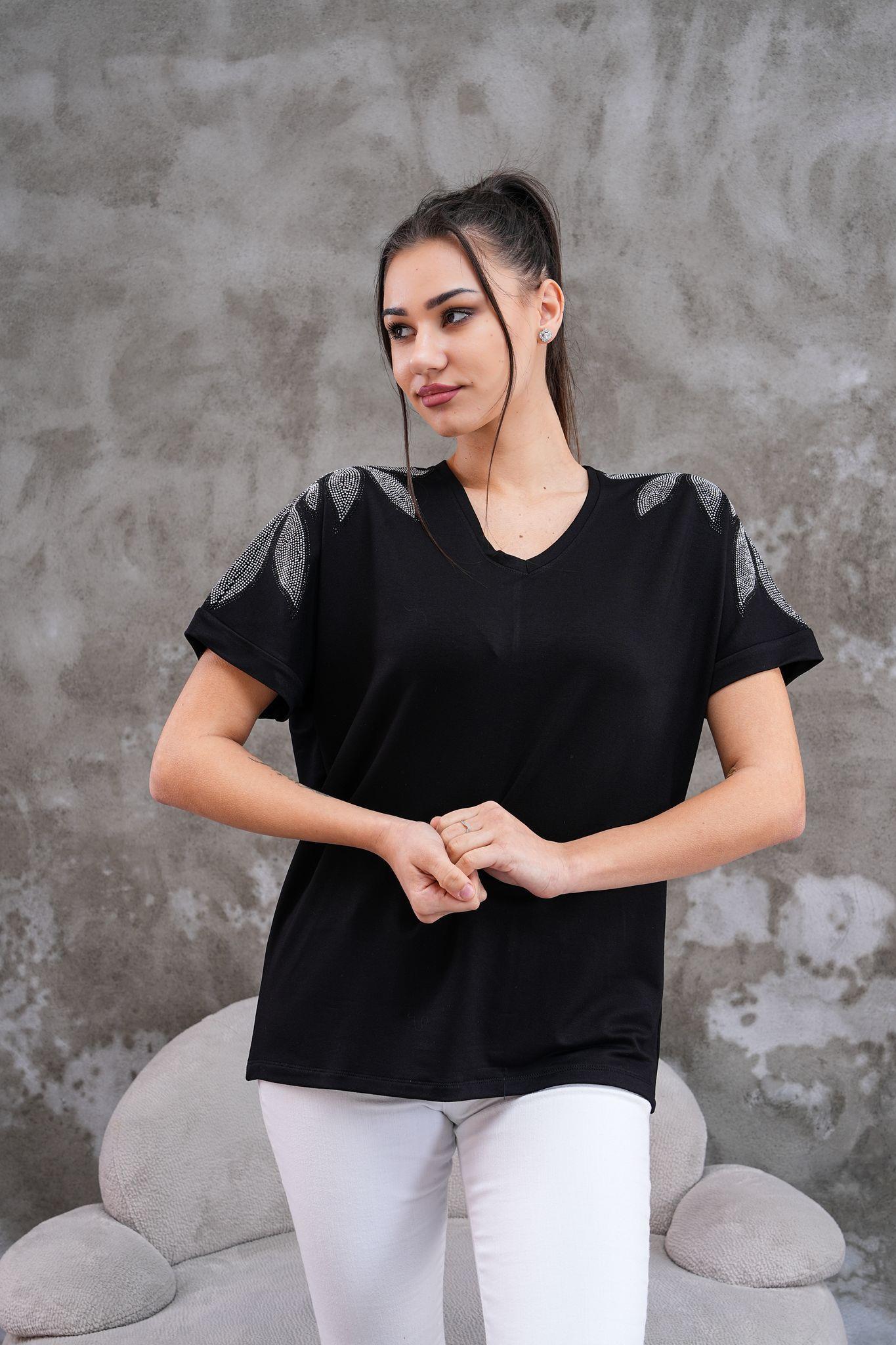 Sarmaşık desenli bluz - 453