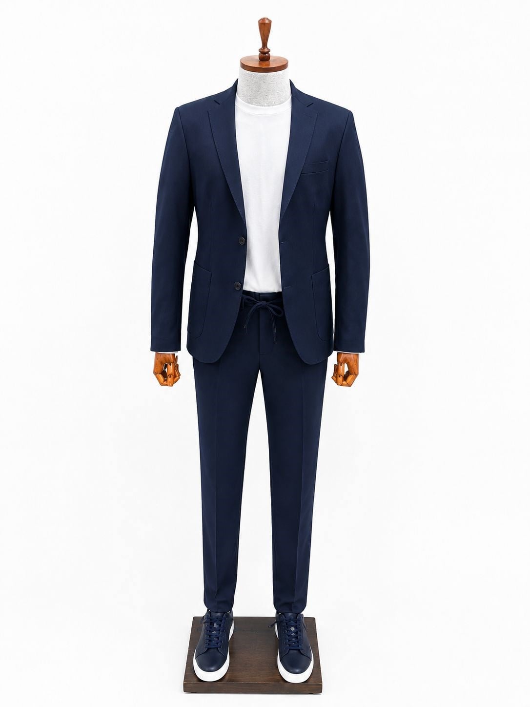 İTALYAN KESİM SLİM FİT CEKET JOGGER PANTOLON TAKIM ELBİSE LACİVERT