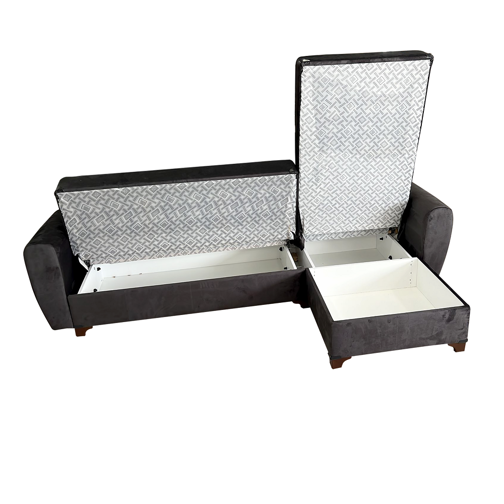 Linda Üçlü Köşe Koltuk Antrasit JAG 51