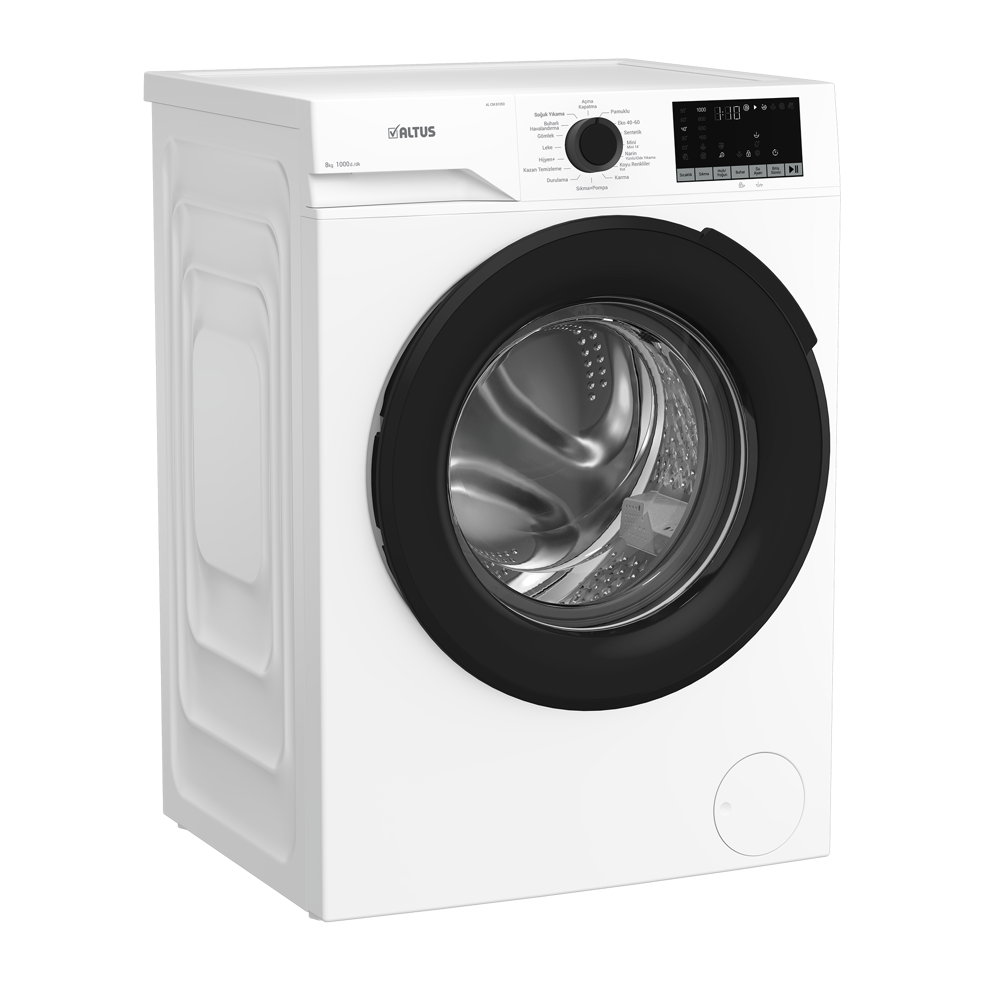 AL CM 81050 Altus 8 Kg Inverter Motor Beyaz Çamaşır Makinesi