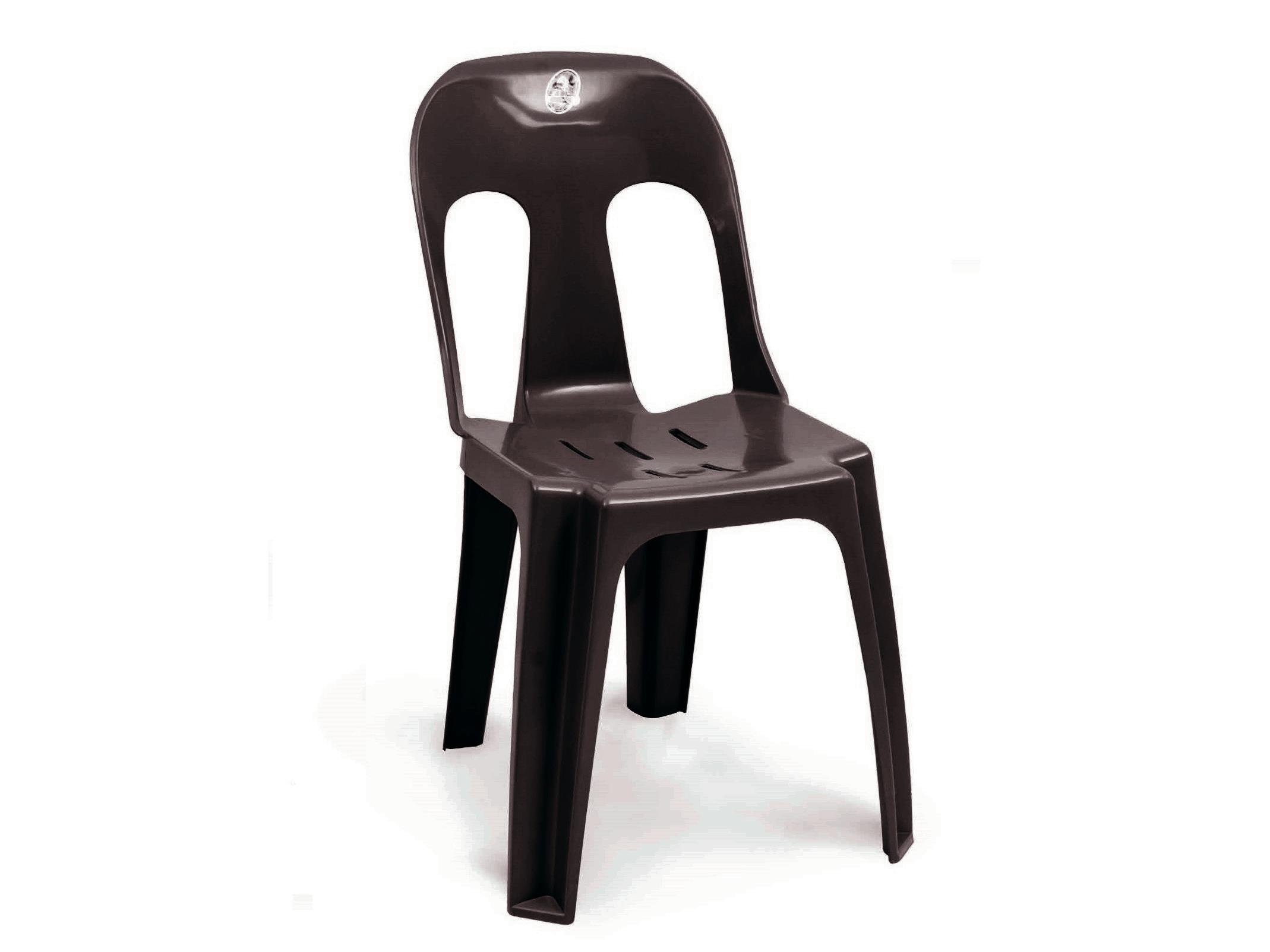 Defne Plastik Kolsuz Sandalye, Kahve