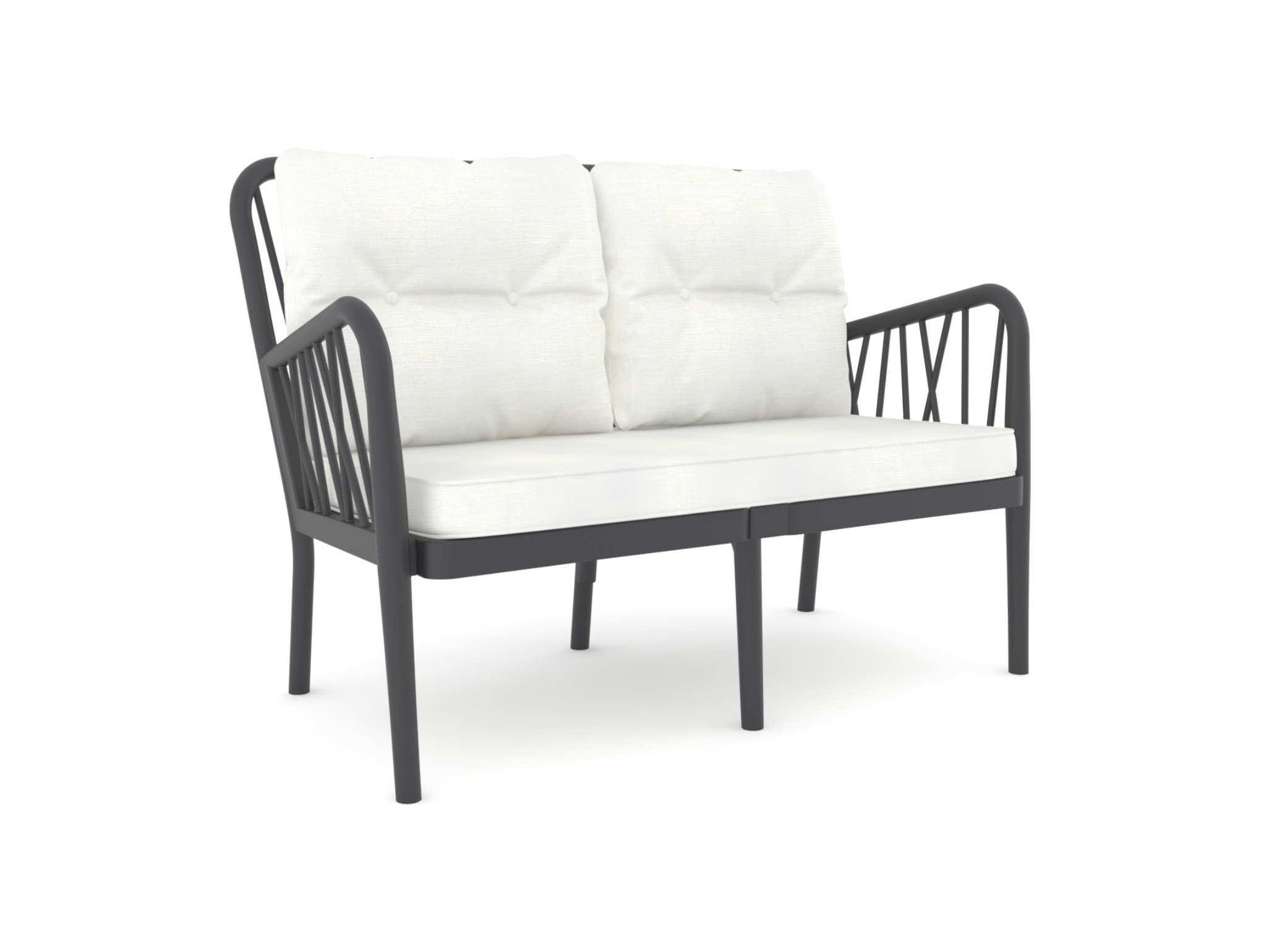 Gala Rainbow Minderli İkili Koltuk Antrasit