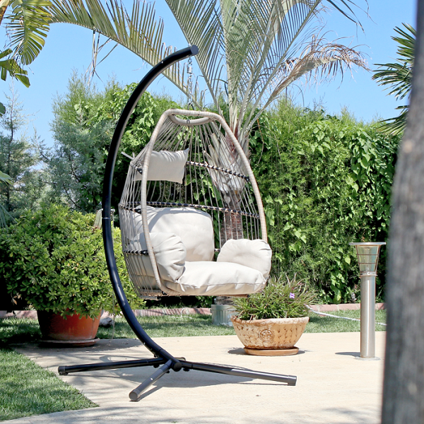 Garden Times Toscana Tek Kişilik Rattan Salıncak