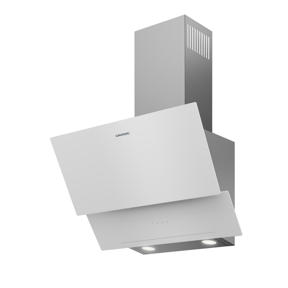 GDSP 2451 W Grundig Beyaz İki Katlı Y Tipi Cam Davlumbaz