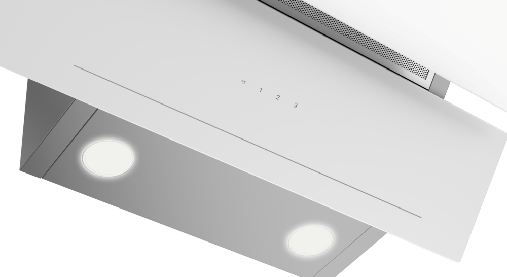 GDSP 2451 W Grundig Beyaz İki Katlı Y Tipi Cam Davlumbaz