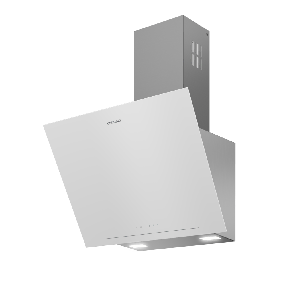GDSP 2474 BW Grundig Beyaz Y Tipi Cam Davlumbaz