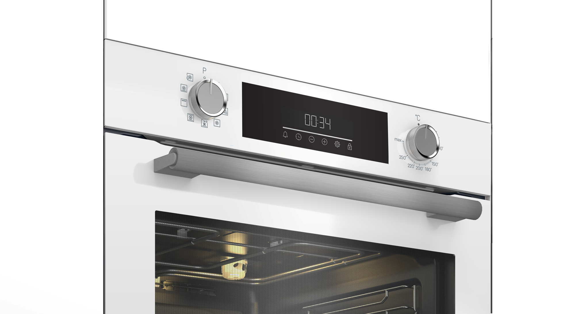 GEBM 12302W Grundig Ankastre Beyaz Cam Fırın