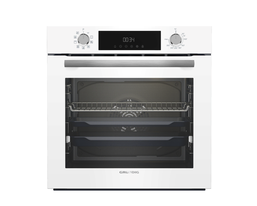 GEBM 12302W Grundig Ankastre Beyaz Cam Fırın