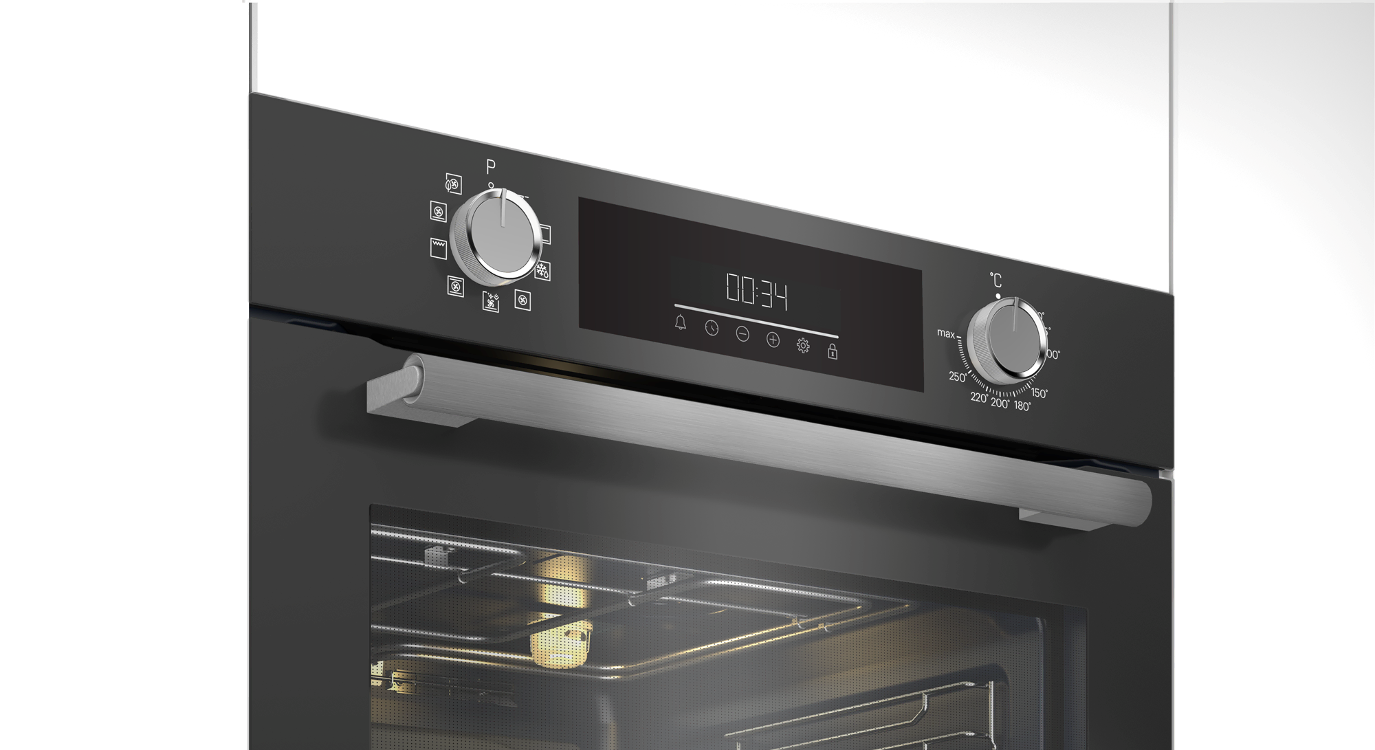 GEBM 12302ZG Grundig Ankastre Zara Grey Cam Fırın