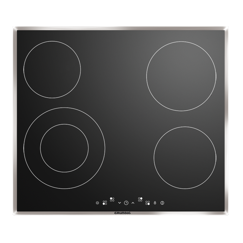 GIEV 613420 E Grundig Elektrikli Ankastre Siyah Cam Ocak