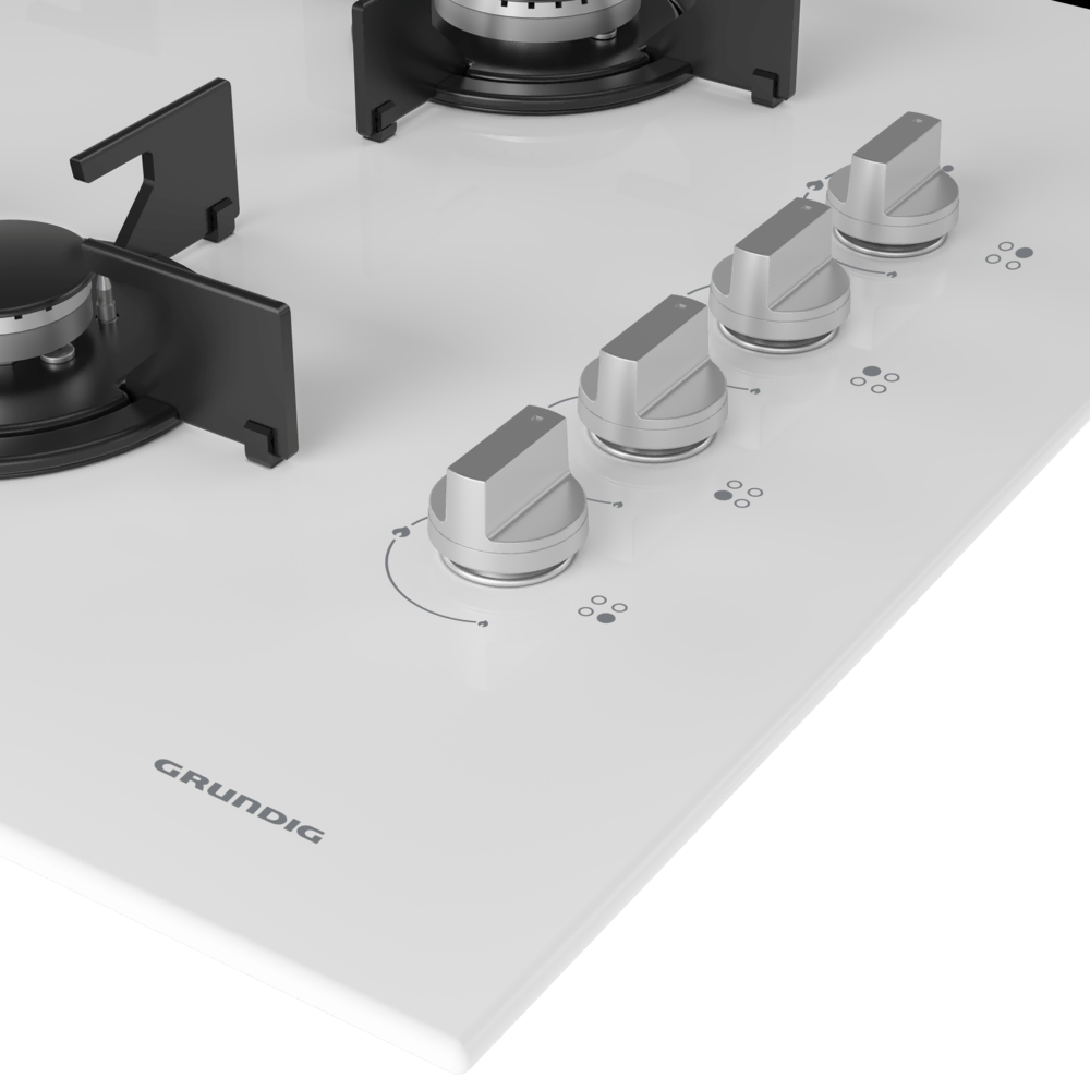 GIGL 622410 W Grundig Ankastre 65cm Beyaz Cam Ocak