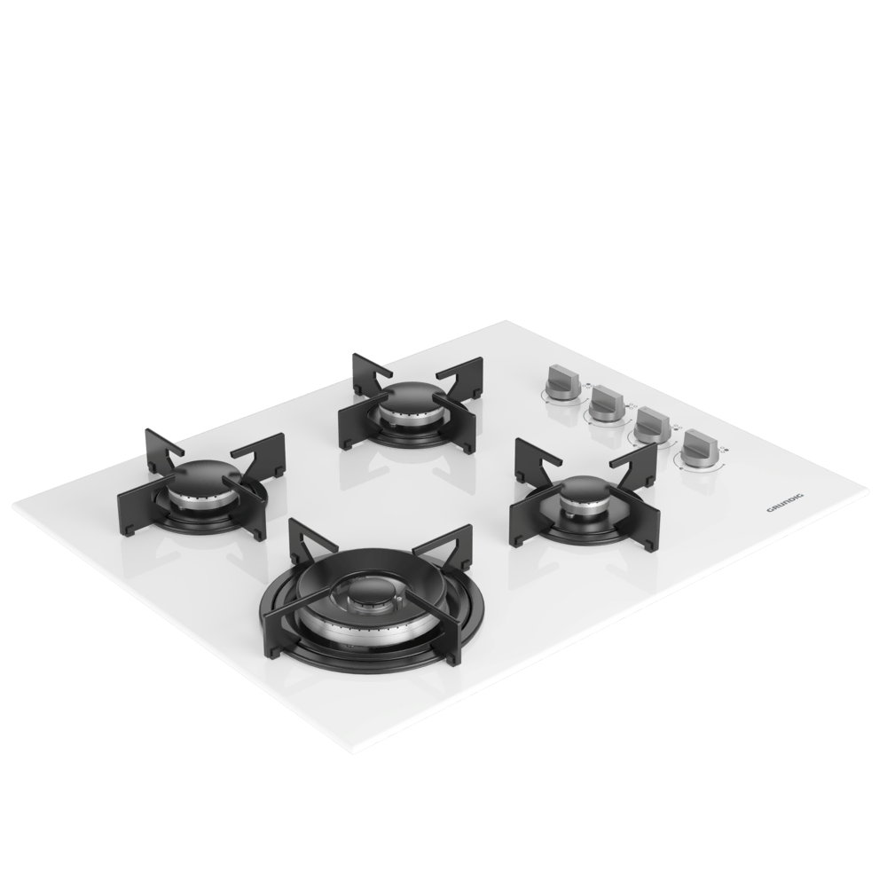 GIGL 622410 W Grundig Ankastre 65cm Beyaz Cam Ocak