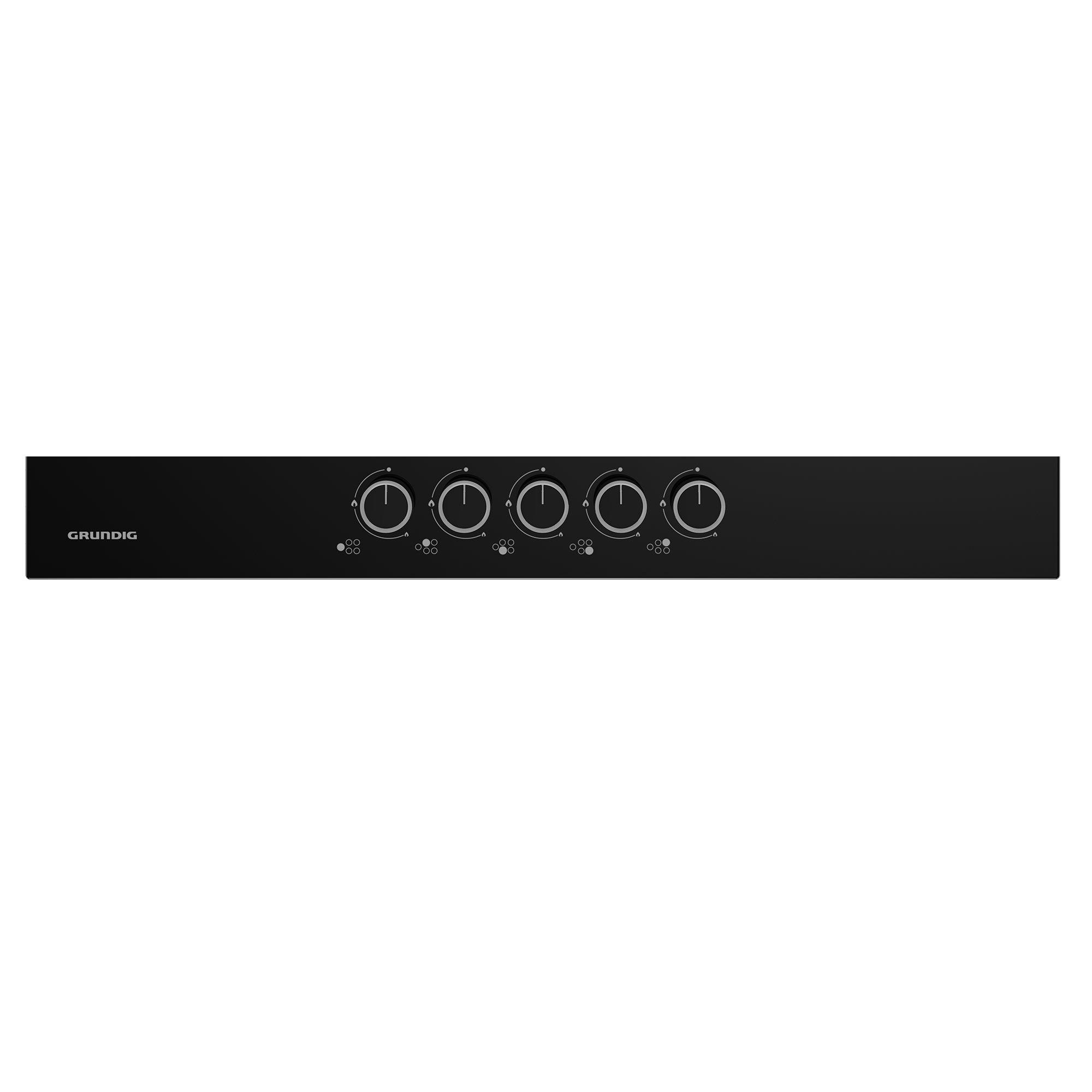 GIGL 7235250 Grundig Ankastre 75cm 5 Gözlü (1 Wox + 4 Gaz) Siyah Cam Ocak
