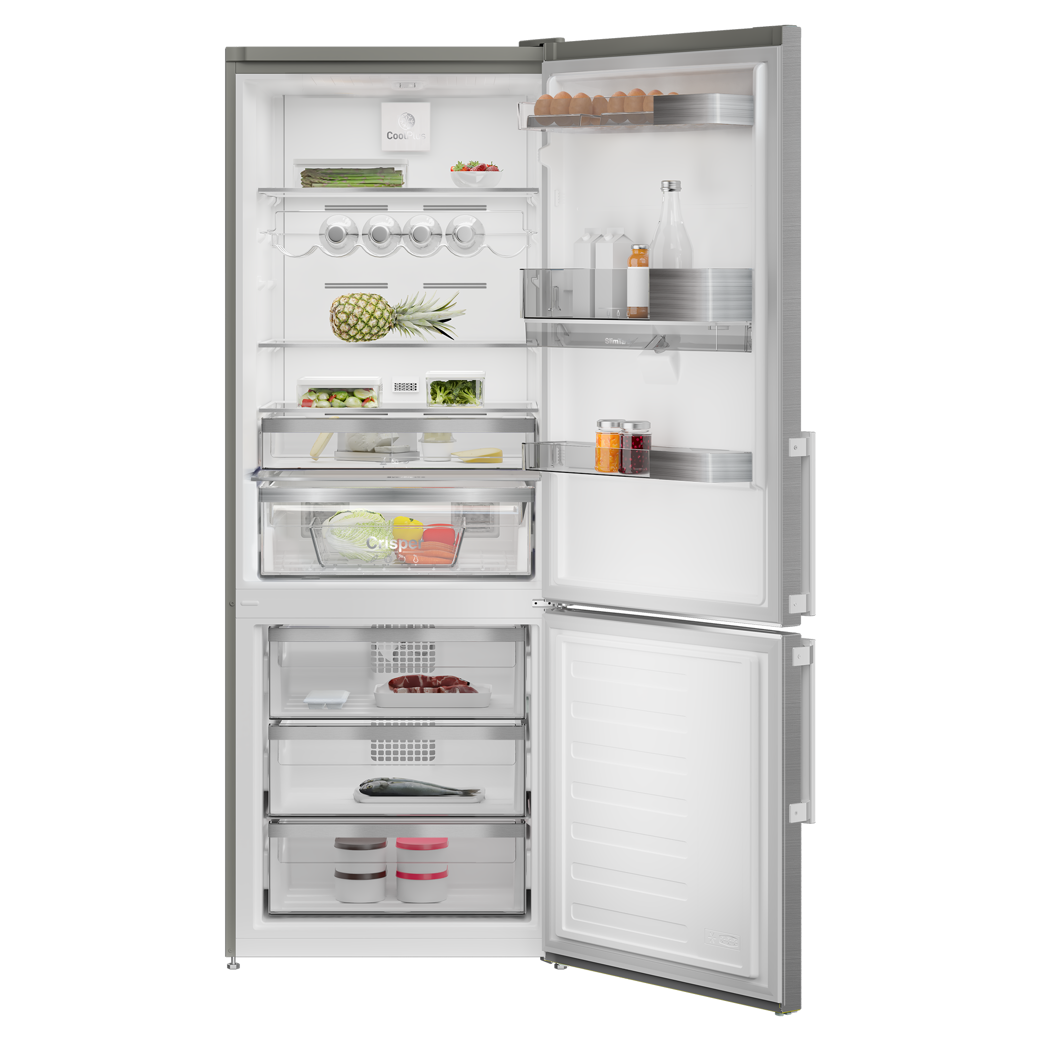 GKN 27920 X Grundig No Frost Net 497Lt. Inox Sebil Bölmeli Buzdolabı