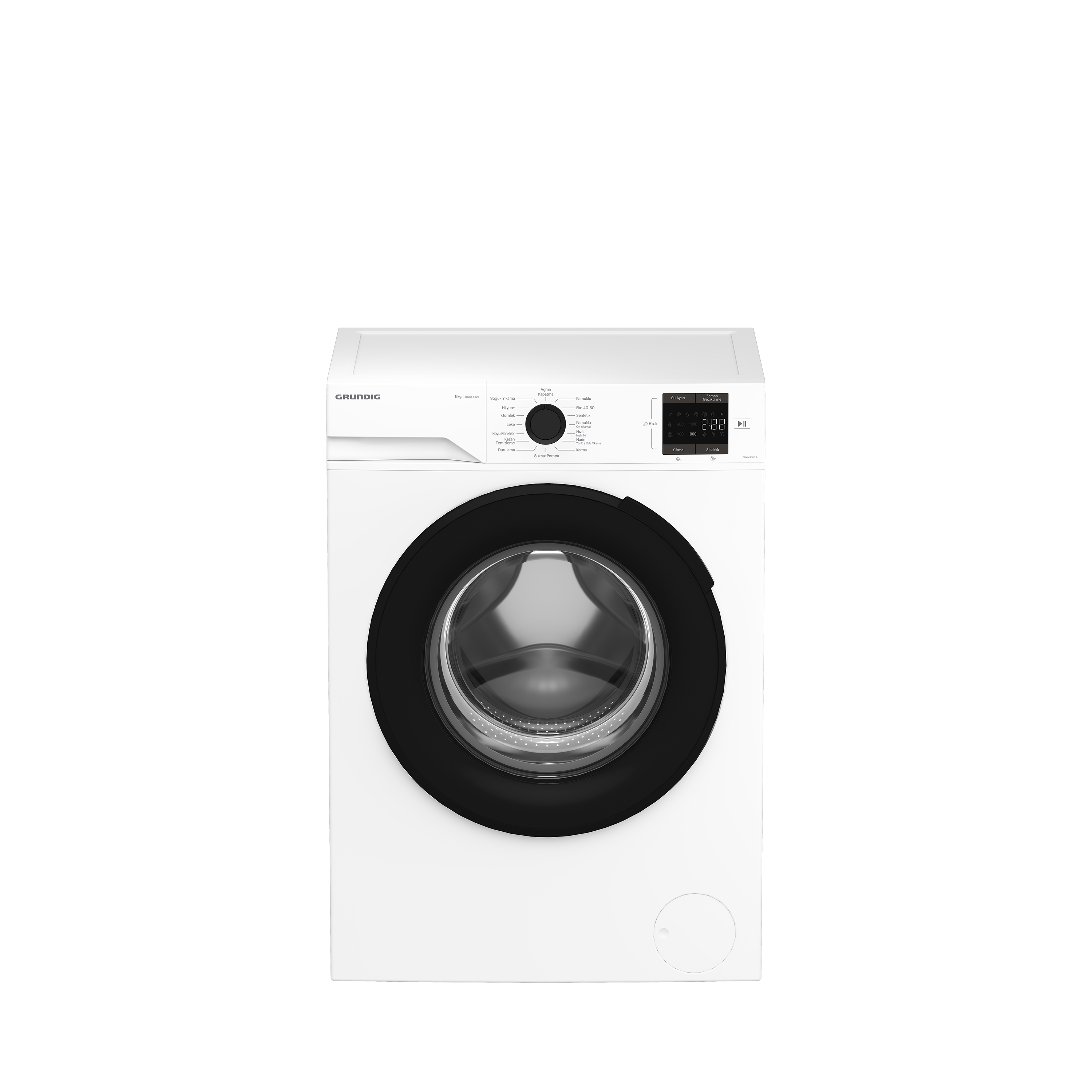 GNWM 81612 A Grundig 8 Kg Inverter Motor Çamaşır Makinesi