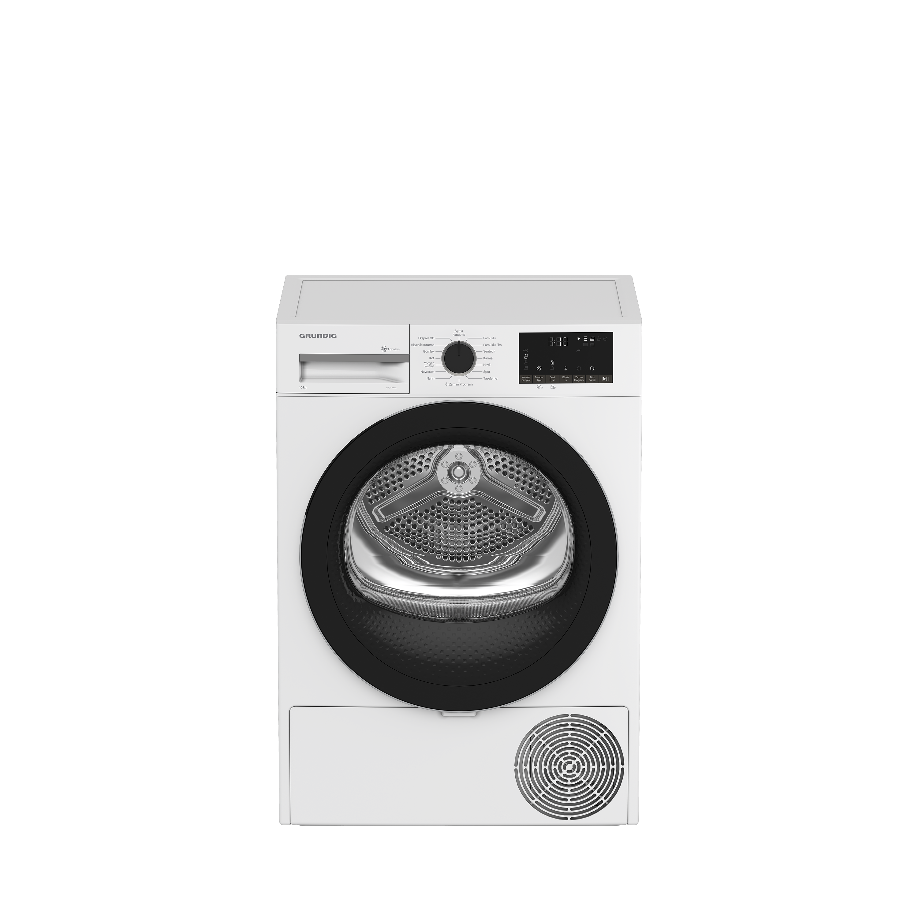GPDH 10855 Grundig 10 Kg Isı Pompalı Beyaz Kurutma Makinesi
