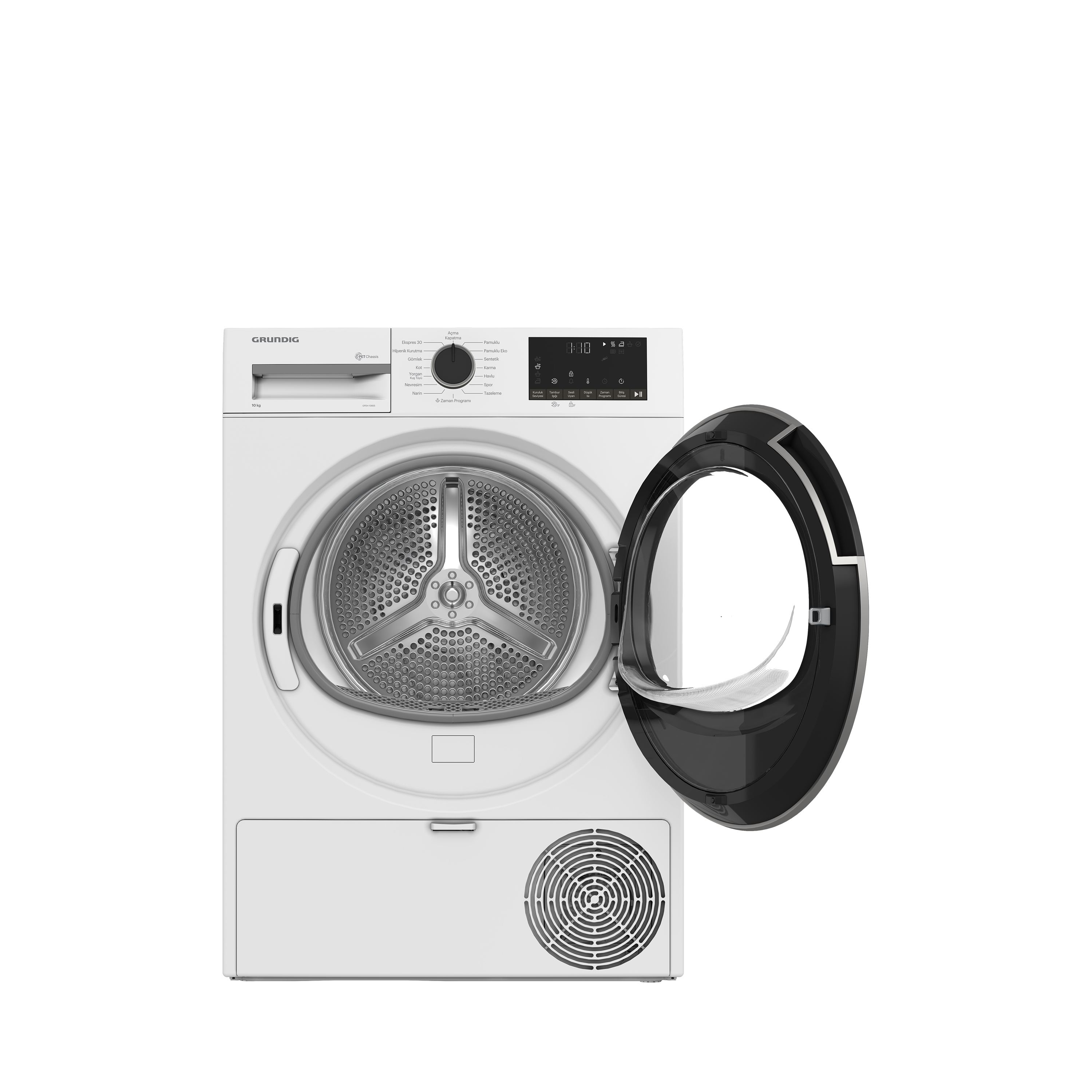 GPDH 10855 Grundig 10 Kg Isı Pompalı Beyaz Kurutma Makinesi