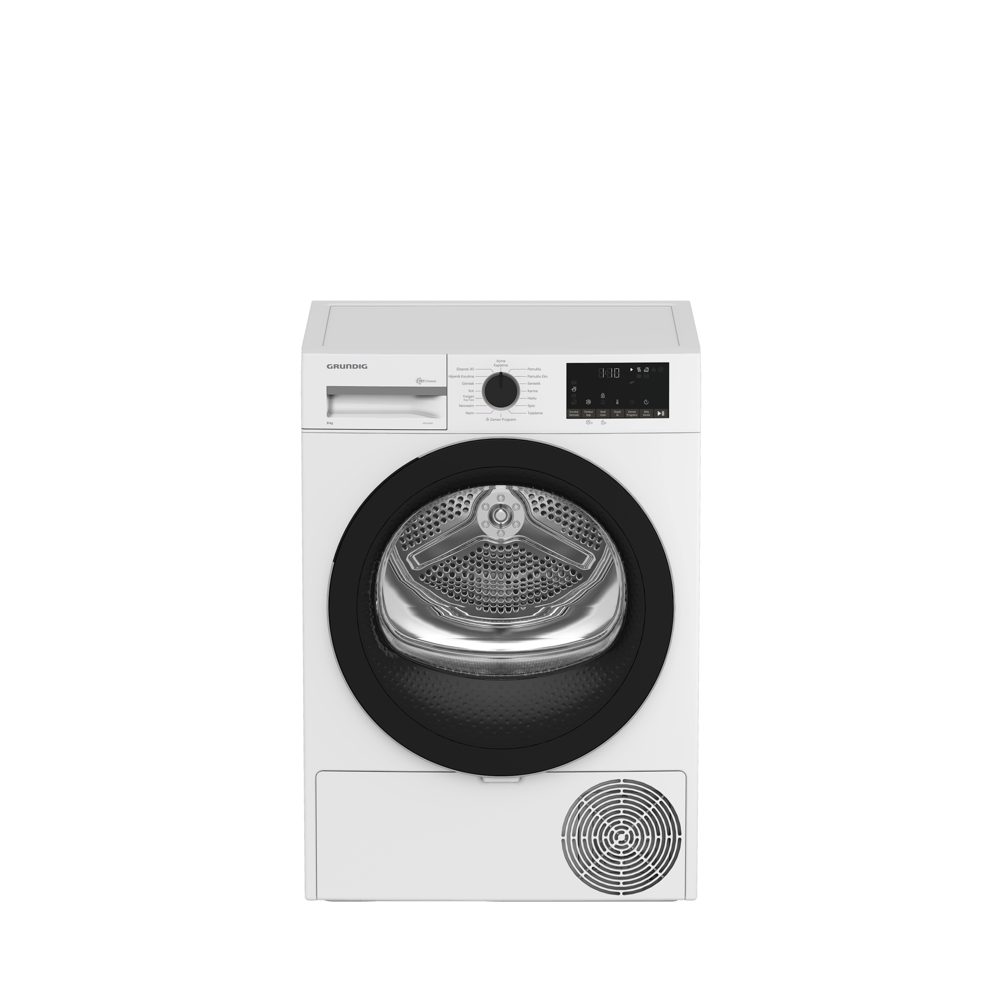 GPDH 9635 Grundig 9 Kg Isı Pompalı Beyaz Kurutma Makinesi