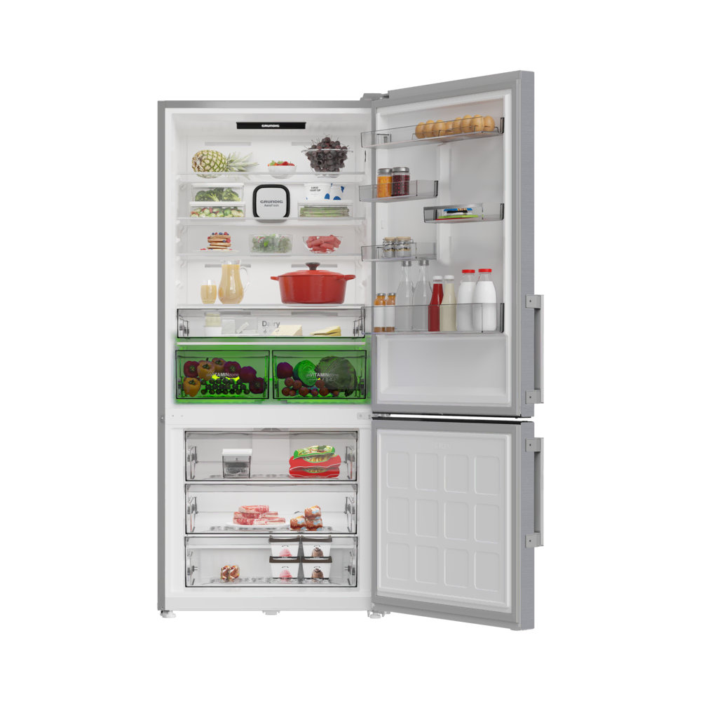 GPKND 615 I Grundig AeroFresh Duo No Frost Net 615Lt. Inox Buzdolabı