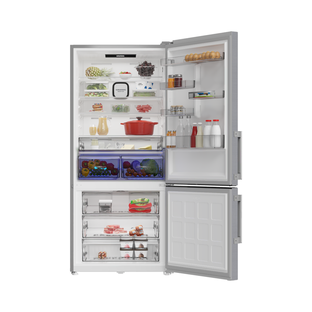 GPKND 615 I Grundig AeroFresh Duo No Frost Net 615Lt. Inox Buzdolabı