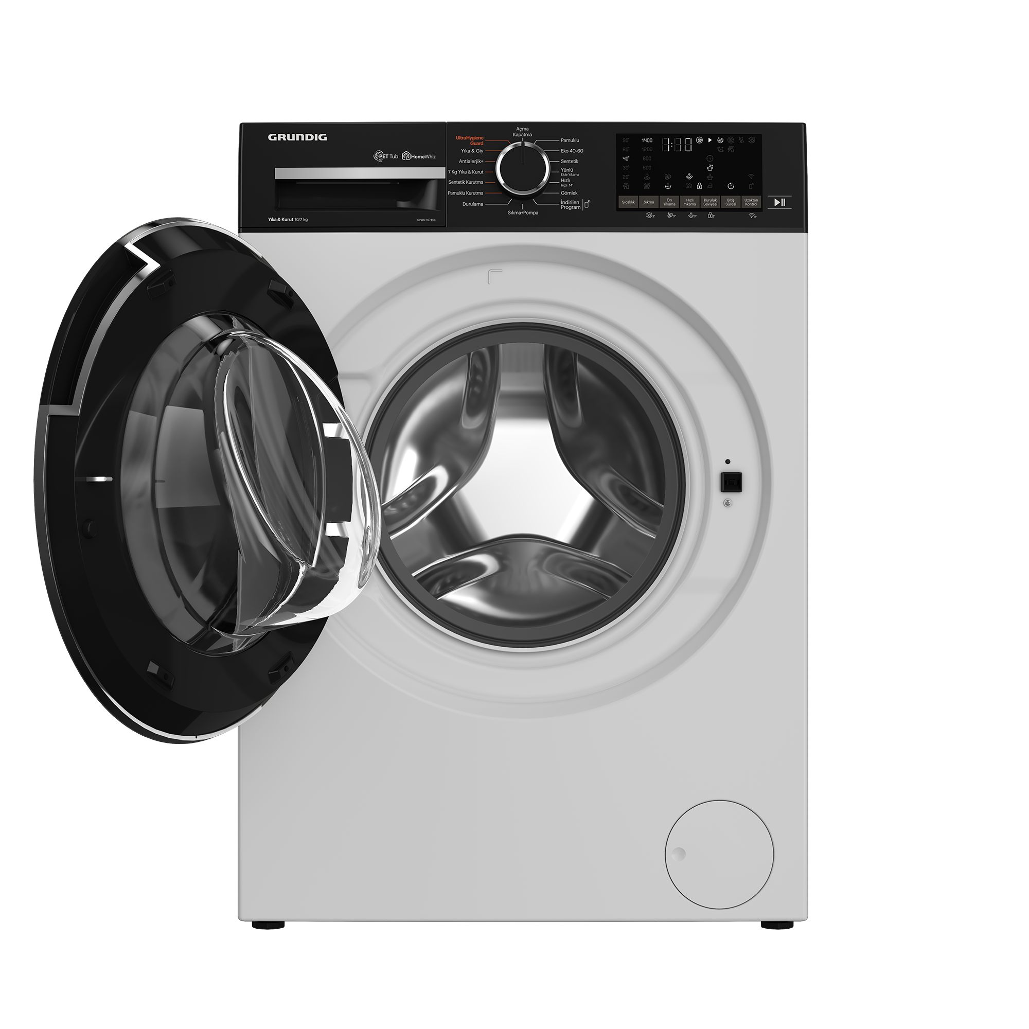 GPWD 107454 Grundig 10 Kg / 7 Kg Yıka / Kurut Kurutmalı Çamaşır Makinesi