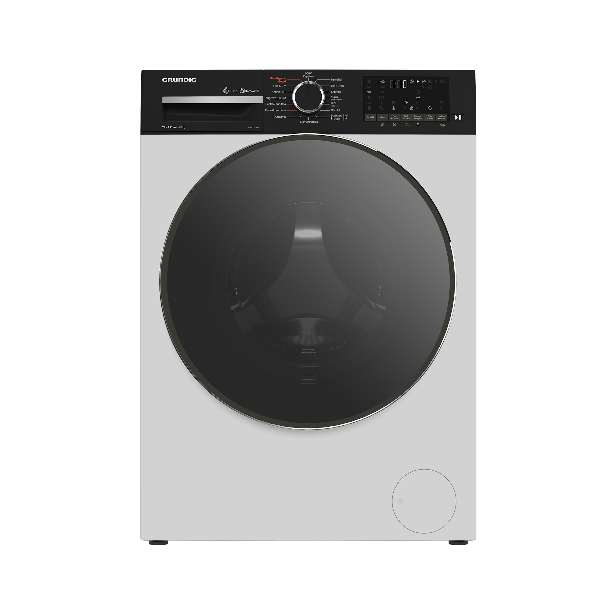 GPWD 107454 Grundig 10 Kg / 7 Kg Yıka / Kurut Kurutmalı Çamaşır Makinesi