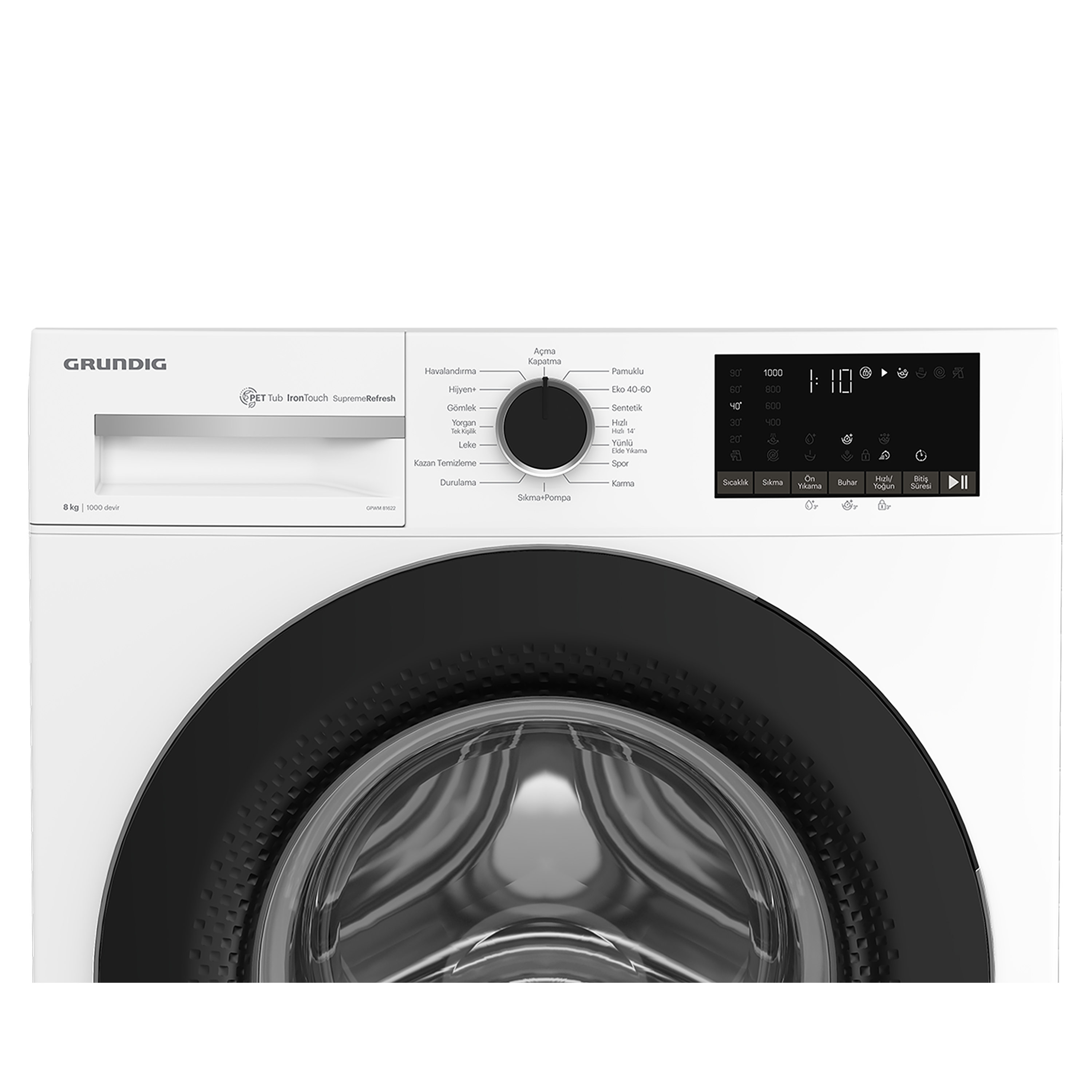 GPWM 81622 Grundig 8 Kg Inverter Motor Çamaşır Makinesi