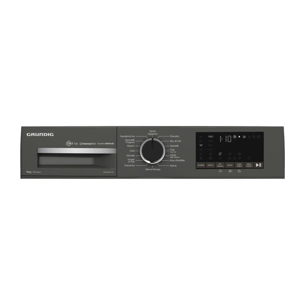 GPWM 92644 MG Grundig 9 Kg Inverter Motor Manhattan Gray Çamaşır Makinesi