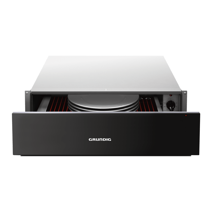 GWS 2152 B Grundig Sıcak Tutma Çekmecesi Siyah