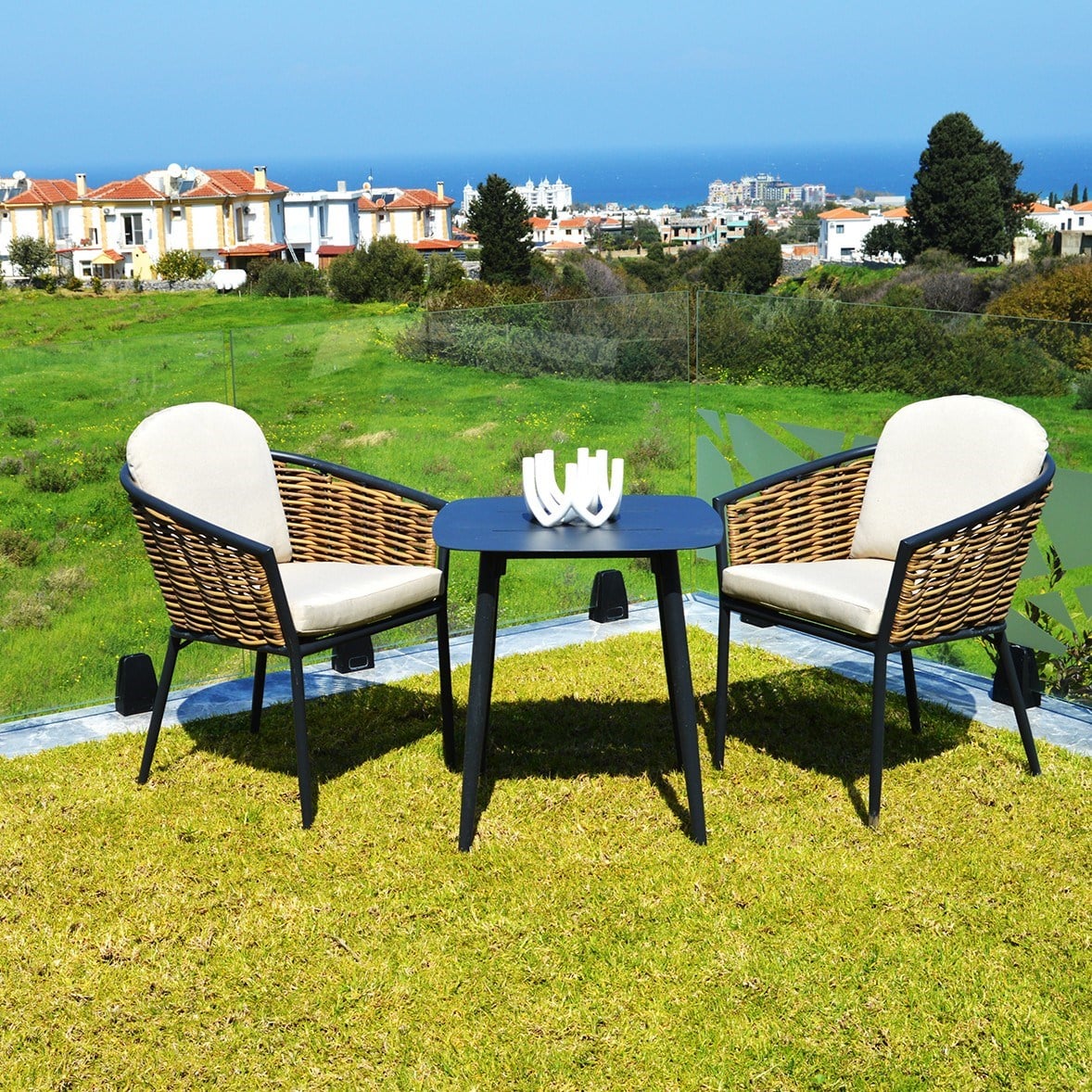 Havanna Bistro Set 1+1+S (Alüminyum + Örgü)