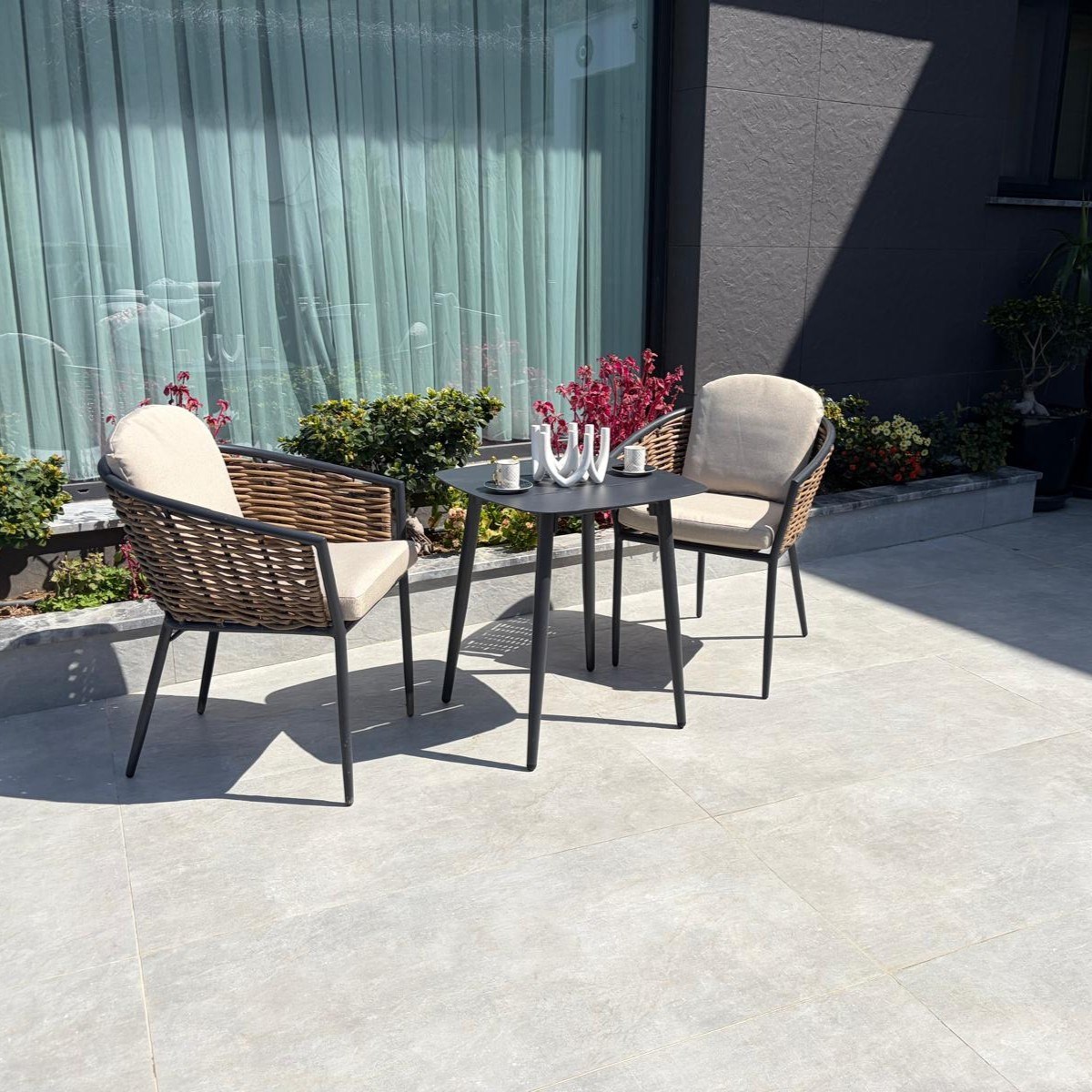 Havanna Bistro Set 1+1+S (Alüminyum + Örgü)