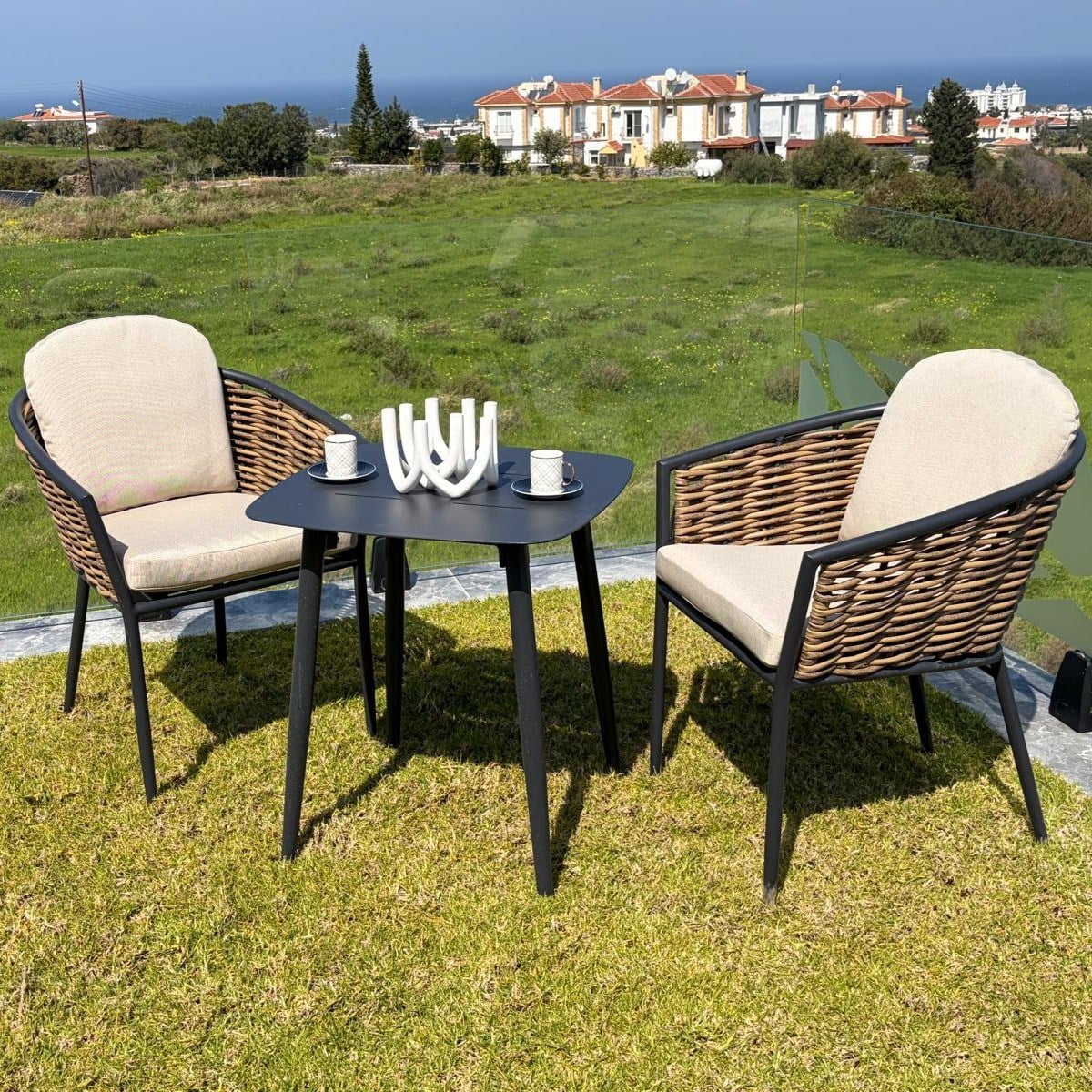 Havanna Bistro Set 1+1+S (Alüminyum + Örgü)