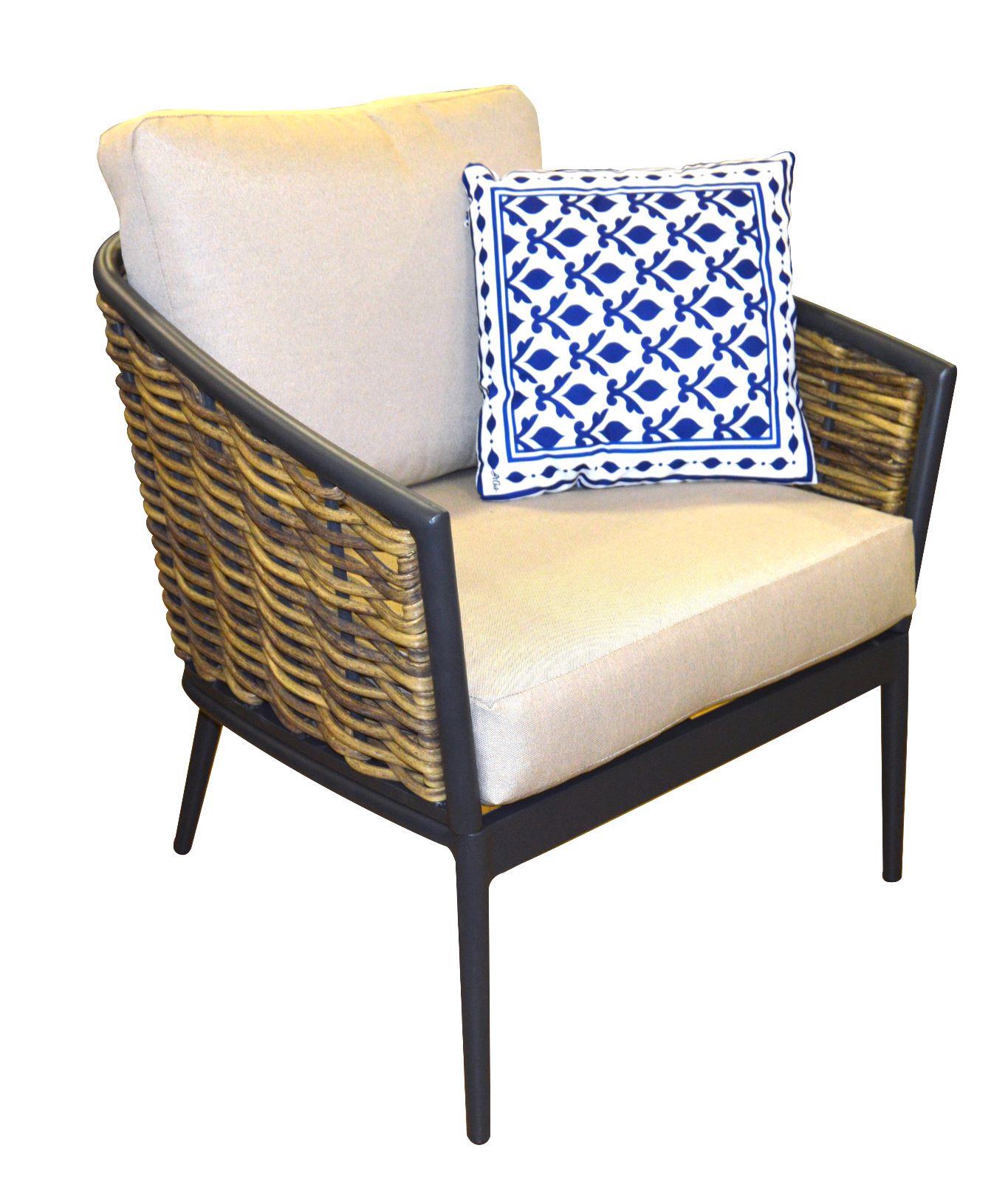 Havanna İkili Lounge Alüminyum + Örgülü Set