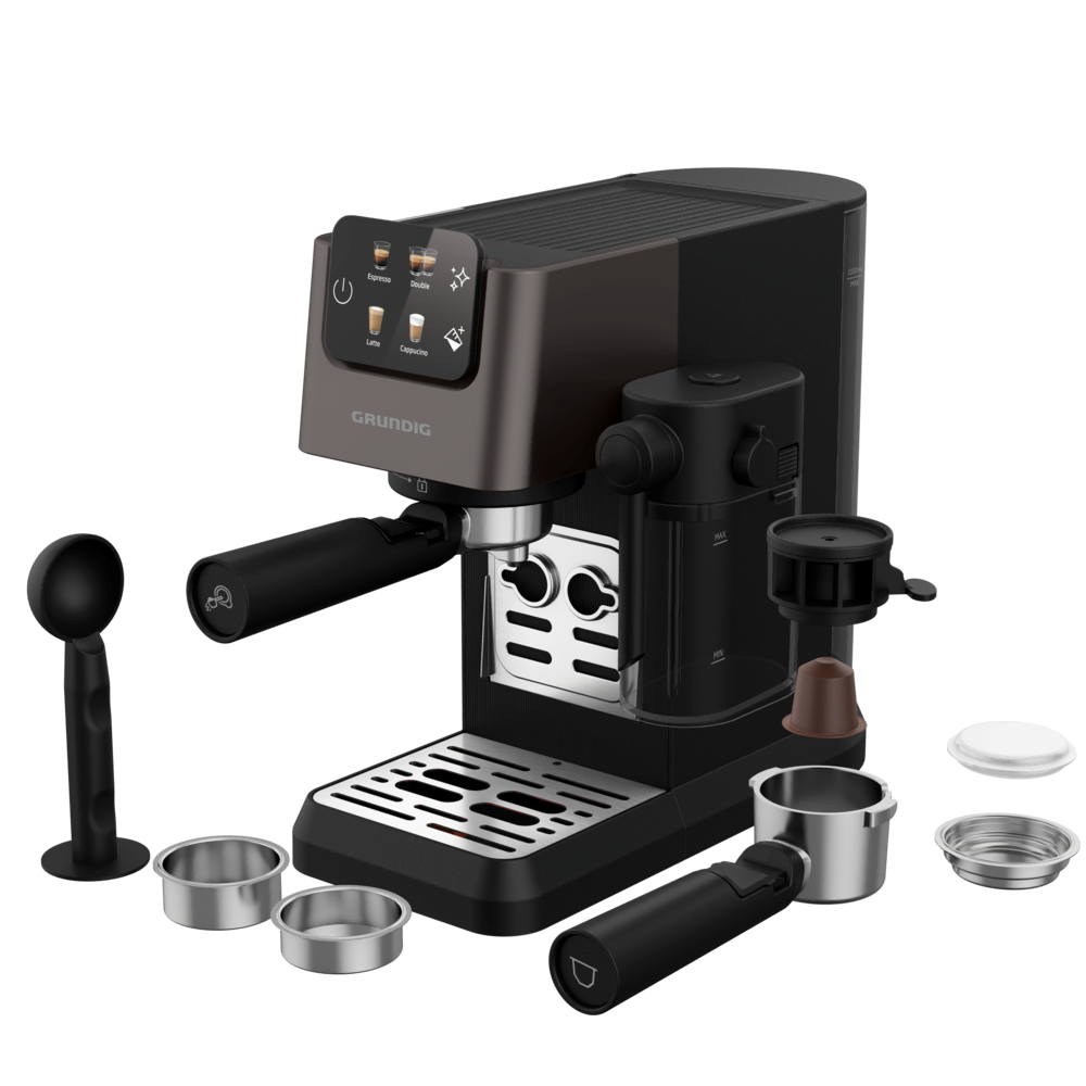 KSM 6430 Grundig Delisia Süt Hazneli Yarı Otomatik ve Kapsüllü Espresso Makinesi