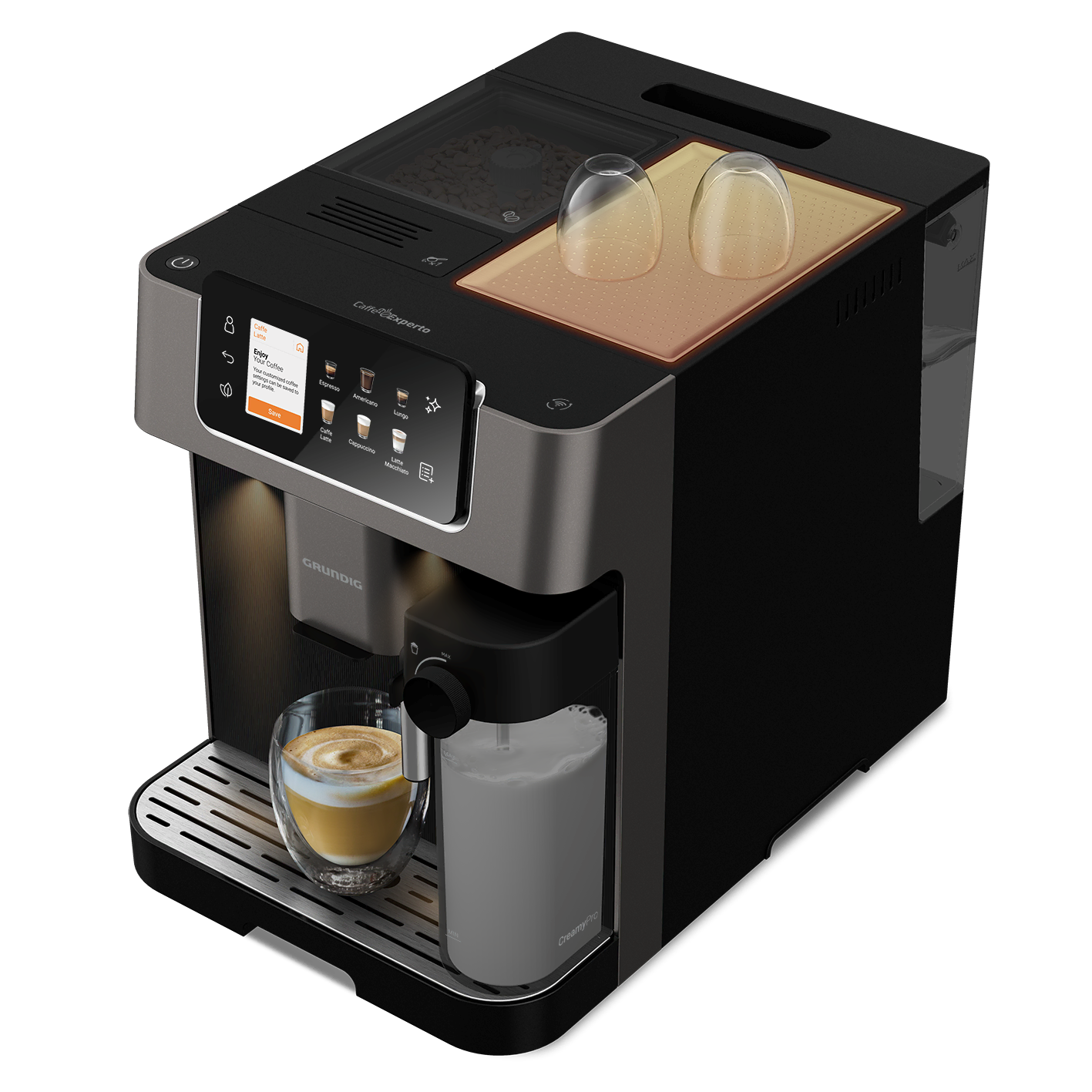 KVA 8230 Grundig Delisia Tam Otomatik HomeWhiz WIFI Kahve Makinesi