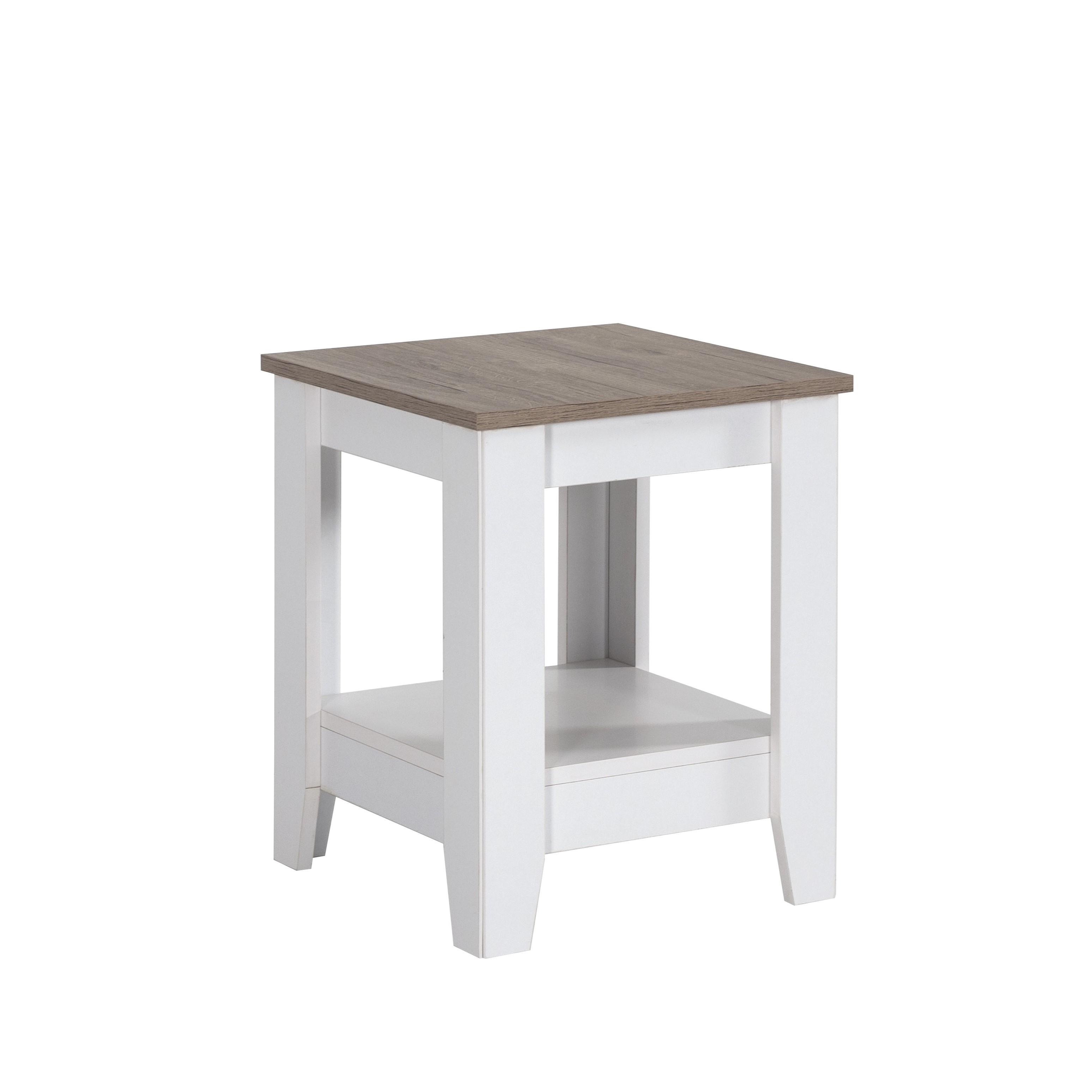 Montana Raflı Kare Köşe Sehpa 45x45x55cm