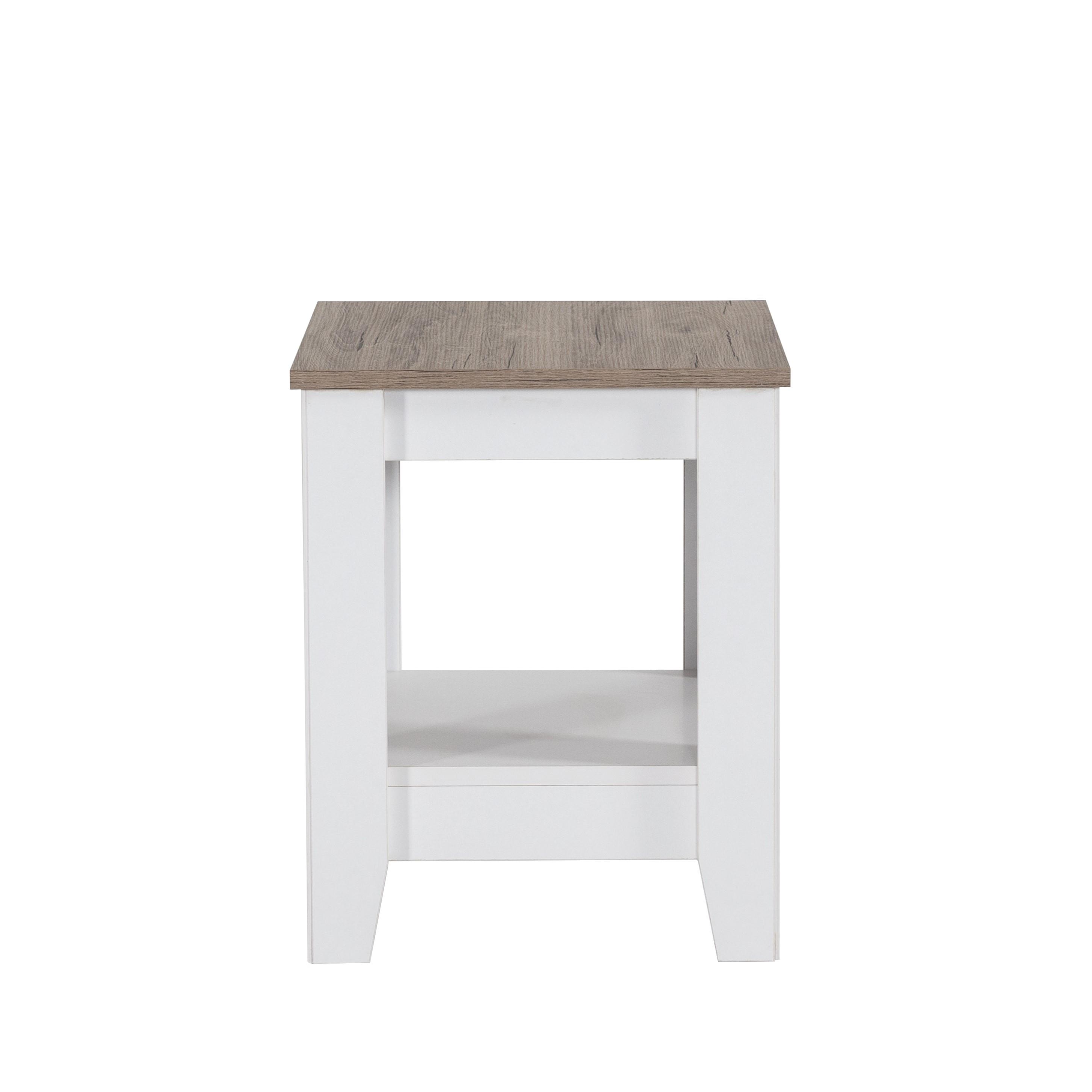 Montana Raflı Kare Köşe Sehpa 45x45x55cm