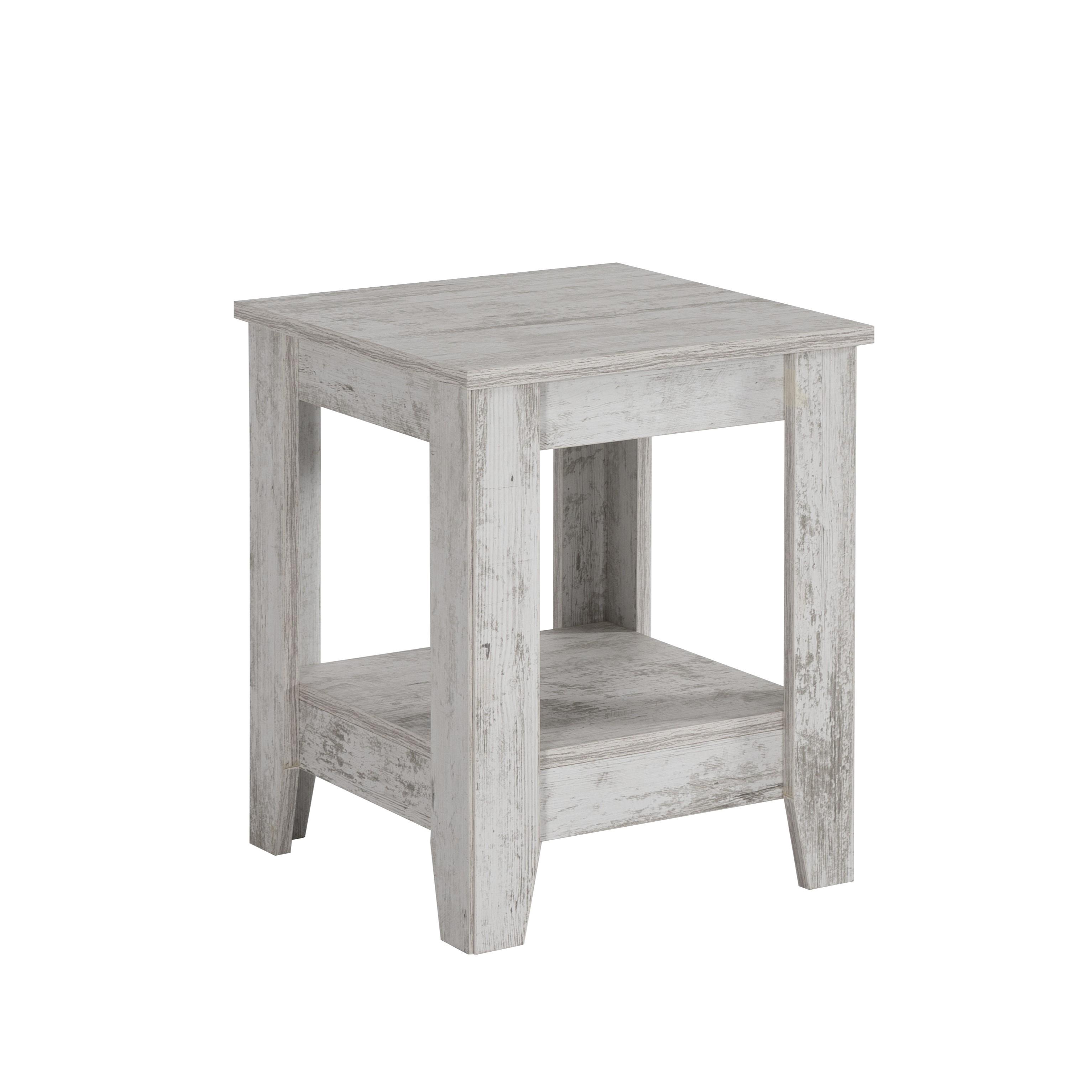 Montana Raflı Kare Köşe Sehpa 45x45x55cm