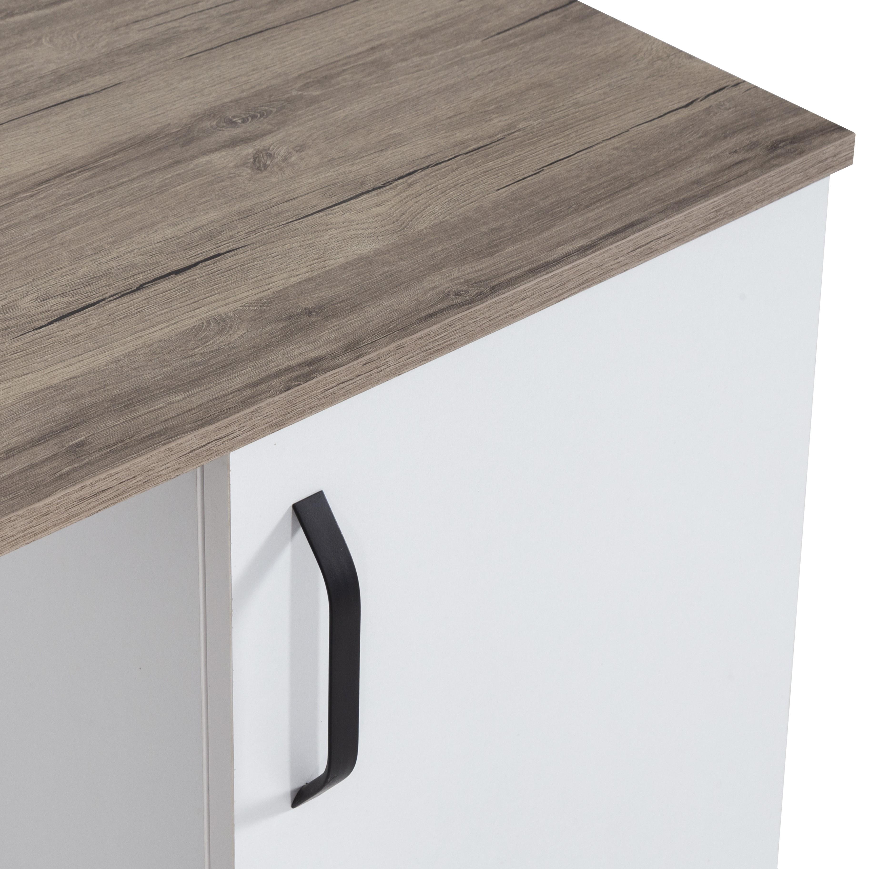 RIVA.CLMS Riva Dolap Bölmeli Çalışma Masası 110x60cm