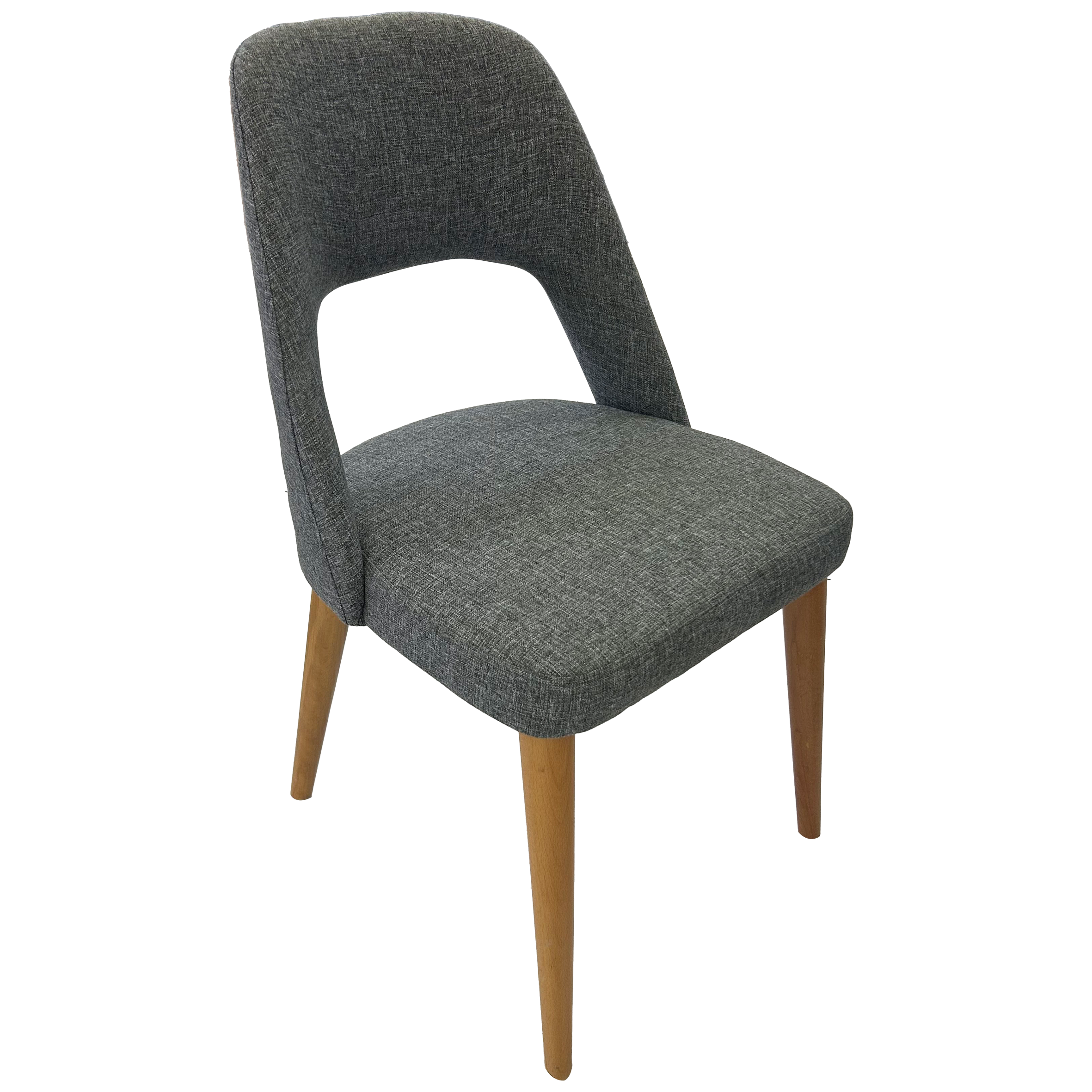 Sandalye Lotus Naturel Ceviz Ayak - Etna 106 Parma Kumaş