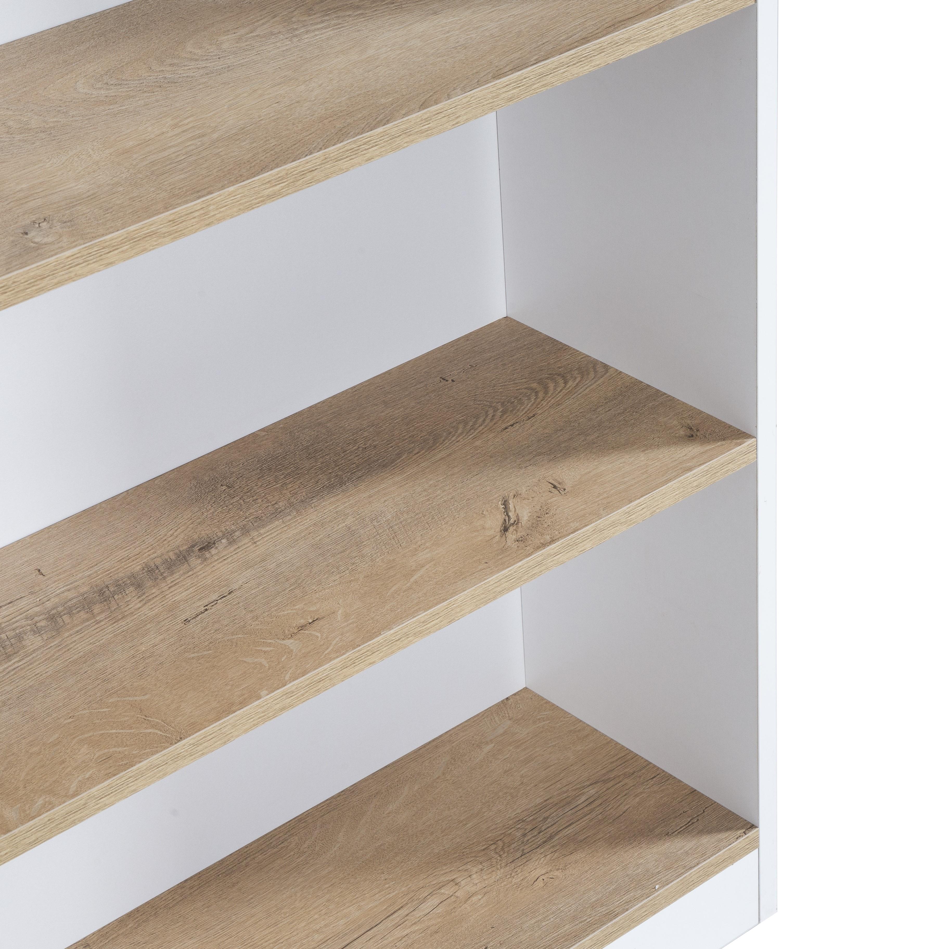 Vega 2 Raflı 3 Bölmeli Geniş Kitaplik 80x27x106cm