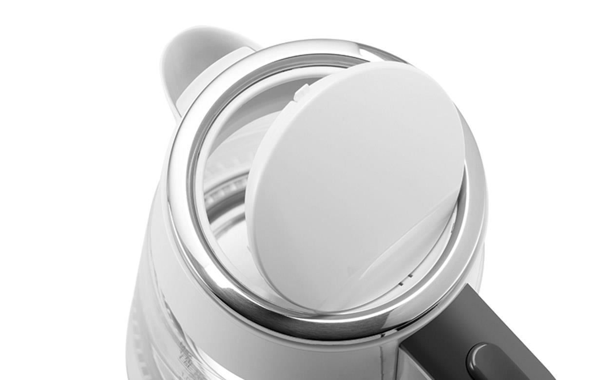 WK 5860 Grundig Beyaz Şeffaf Cam Kettle & Su Isıtıcı