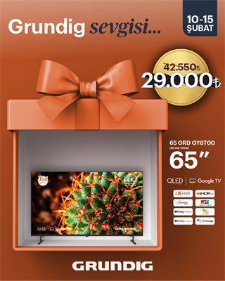 65 inch Grundig Google 60hZ QLed TV / 65GRD-GY8T00 (65 GQ 700A)