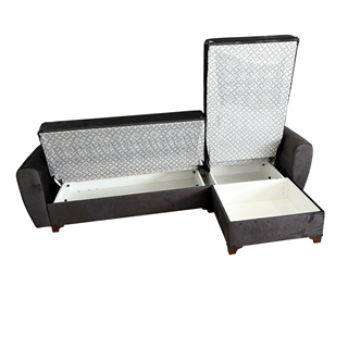 Linda Üçlü Köşe Koltuk Antrasit JAG 51