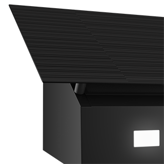 PDLY 909 S Leisure Siyah Cam Y Tipi Davlumbaz