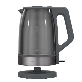 WK 6440 Grundig Füme Camlı Dark Inox Kettle & Su Isıtıcı