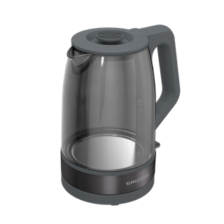 WK 6440 Grundig Füme Camlı Dark Inox Kettle & Su Isıtıcı