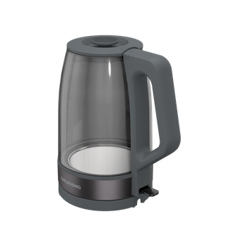 WK 6440 Grundig Füme Camlı Dark Inox Kettle & Su Isıtıcı