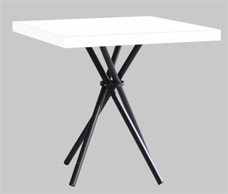 Mia Yemek Masası Cross Ayak 80x80x75cm