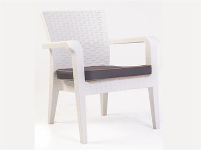 Alaska İkili Beyaz Set, Minderli, 2+1+1+S